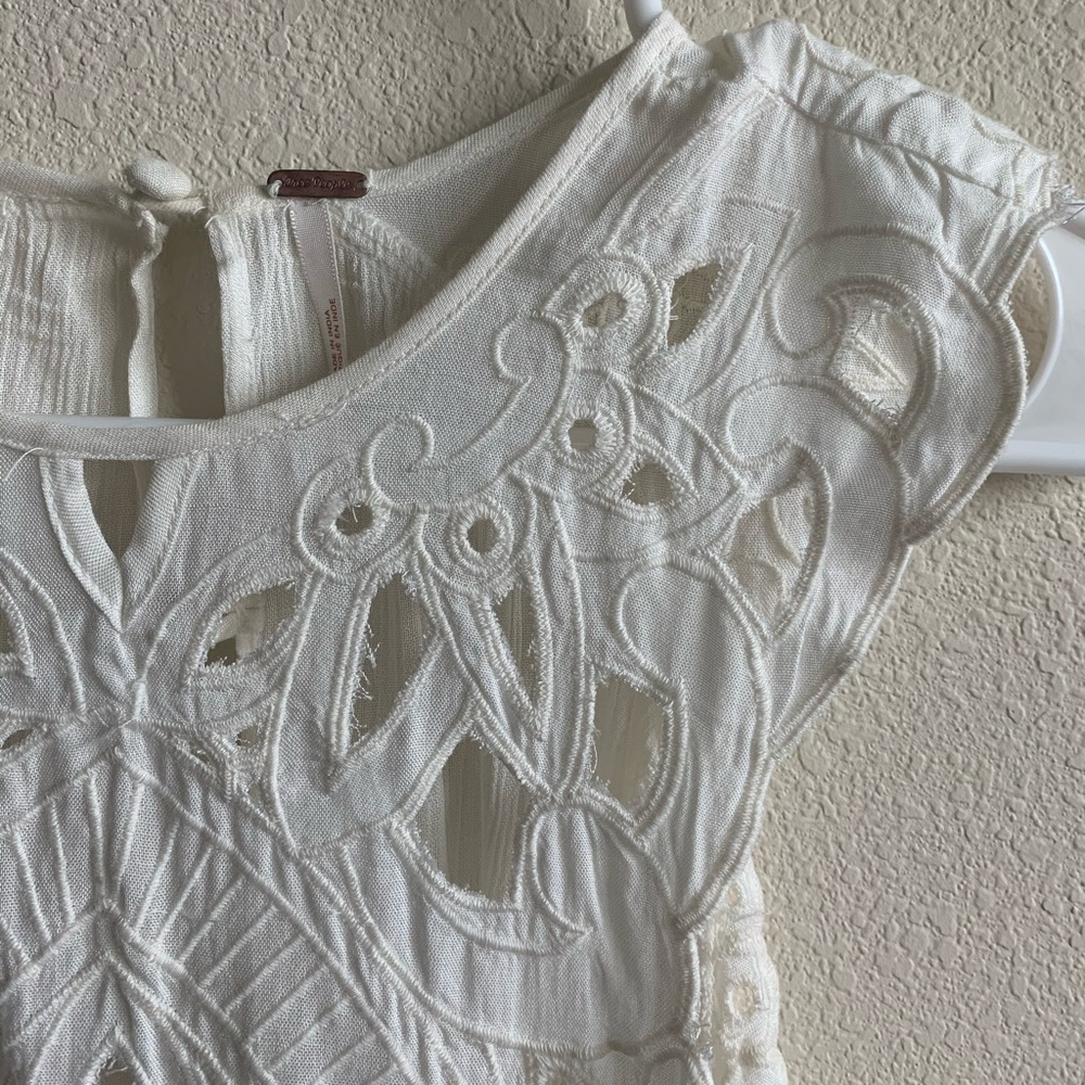 Free People Cream Top